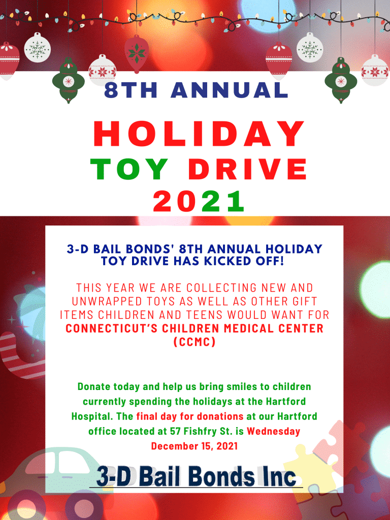 3-D Bail Bonds Holiday Toy Drive 2021